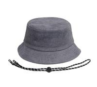 Chapeaux de pêche papa chapeau d'hiver dame extérieur velours côtelé seau chapeaux hommes grande taille pêcheur for homme(Dark Grey,7.875)