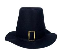 Chapeaux de pèlerin - Chapeau haut de forme noir réglable, couvre-chef pour fête de Thanksgiving, cosplay, accessoire de costume | Pour l'école, les séances photo, les festivals, les réunions de