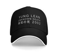 Chapeaux de Père Noël Unisexes Yung Lean Inconnu Mort 2002 Tenue de Chapeau de Golf Blanc Mode Chapeau Snapback pour Hommes Vis Chef de Golf Cadeau de Mode Ajustable