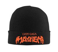 Chapeaux de Protection Unisexe Ladys Gagas Mayhem Bonnet Chapeaux Tuque Tuque Automne Design Tricot Chapeau Mignon Unisexe Adulte Sport Tête Wrap Cap Cadeaux en Plein air