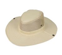 Chapeaux De Randonnée Homme Chapeau de Soleil for Hommes, 1 pièce, Chapeau de Camping, randonnée, Seau, Casquette à Rabat, Respirant, pêche en Plein air, Cyclisme, Chapeau à Large Bord(Beige)
