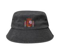 Chapeaux de Soleil à Espagne Emblème National Pliable Réversible Chapeau de Seau pour Femme Homme Parfait pour Les fêtes intérieures et extérieures Été