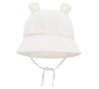 Chapeaux de Soleil pour Bébé Soleil Été Unisexe en Coton Pliable Protection Anti-UV Solaire Plage Voyage et mentonnière réglable pour 3-12 mois (D)