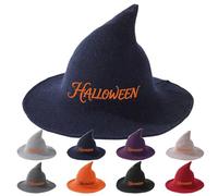 Chapeaux de sorcière brodés sur mesure, décoration de sorcière d'Halloween avec lettres personnalisables,ces couvre-chefs enchantent fêtes et bals déguisés,Le chapeau parfait pour l'esprit sorcière