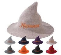 Chapeaux de sorcière brodés sur mesure, décoration de sorcière d'Halloween avec lettres personnalisables,ces couvre-chefs enchantent fêtes et bals déguisés,Le chapeau parfait pour l'esprit sorcière