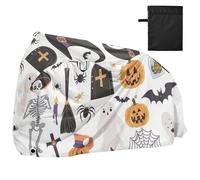 Chapeaux de sorcière citrouilles Spooky Classic Housses pour vélo Résistant aux UV Housse de pluie Accessoires de vélo