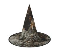 Chapeaux de sorcière en forme d'écureuil de serviteur pour Halloween, bandeau de sorcière, chapeau de magicien, accessoires de costume pour cosplay pour fête