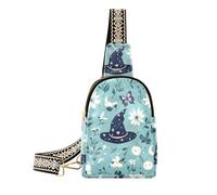 Chapeaux de sorcière mystère tendance bleu bohème sac banane sac banane mode sac banane sacs à bandoulière pour voyage, chapeaux de sorcière mystère bleu boho