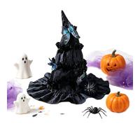 Chapeaux de sorcière Plissé à Large Bord Papillon Gothique Halloween | Chapeau Sorcière Fantaisie Carnaval Pour scène, bal costumé, mascarade, célébration,