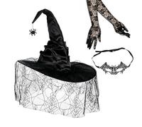 Chapeaux de sorcière pour femme, carnaval, de rôle, accessoire d'Halloween | Couvre-chef pour jeux de rôle pour les artistes, carnaval, scène, spectacle, fête, cinéma, bal masqué