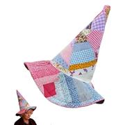 Chapeaux de Sorcière pour Femmes | Chapeau de Sorcière Matelassé Art Populaire Halloween | Accessoire Déguisement Femme pour Role Play Spectacle Théâtre | Spectacles Jeu de Rôle Anniversaire