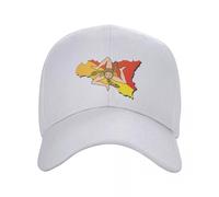 Chapeaux De Sport De Course - Casquette De Baseball Classique avec Carte du Drapeau De La Sicile Sicilia pour Femmes Et Hommes Respirant Chapeau De Papa De La Fierté Sicilienne Italienne Protection