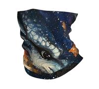 Chapeaux Demi-Visage Dragon Galaxie et étoiles Trou Noir Sombre Abstrait Multi-Usage Protection du Visage Multifonctionnel Bandana pour Cyclisme Vélo 26X30cm