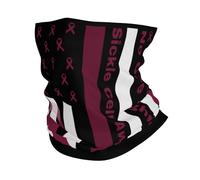 Chapeaux Demi-Visage Drapeau Américain pour La Sensibilisation À La Drépanocytose Imprimé Protection du Visage Élastique Echarpe Gaiter pour Vélo Randonnée Course À Pied