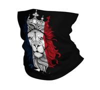 Chapeaux Demi-Visage Drapeau Et Lion De La République Française Headwrap Elastique Bandana pour Yoga, Extérieur, Course À Pied