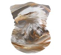 Chapeaux Demi-Visage Grand Oiseau Abstrait Géométrique Écharpe Demi-Visage Séchage Rapide Anti-UV Bandana pour Sports Vélo Moto 25X50Cm