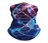 Chapeaux Demi-Visage Hélice génétique de l'ADN Unisexe Écharpe Demi-Visage Anti-UV Bandeaux pour Ski Moto 26X30cm