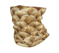 Chapeaux Demi-Visage Impression D'Images D'Éventail Doré Echarpe Gaiter Anti-Solaire Anti-UV Headwrap pour Moto Randonnée Sports 25X50Cm