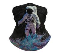 Chapeaux Demi-Visage L'Astronaute Promène Son Petit Chien Protection du Visage Séchage Rapide Anti-UV Headwrap pour Moto Vélo Course À Pied 25X50Cm
