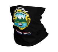 Chapeaux Demi-Visage Logo du Drapeau du Costa Rica Unisexe Echarpe Gaiter Élastique Bandeaux pour Cyclisme Sports Adulte