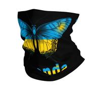 Chapeaux Demi-Visage Papillon Drôle Drapeau Rwandais Décoration Faciale Séchage Rapide Echarpe Tête Pirate pour Vélo, Moto, Yoga