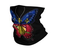 Chapeaux Demi-Visage Papillon Guadeloupe Drapeau Guadeloupe Multi-Usage Chapeaux Respirant Gaiter pour Cyclisme Moto Ski