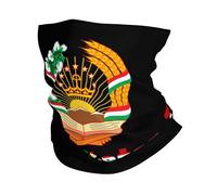 Chapeaux Demi-Visage Texte De L'Emblème National du Tadjikistan Echarpe Tête Pirate sans Soudure Bande De Cheveux pour Randonnée, Vélo, Jogging