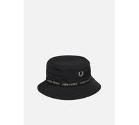 Chapeaux Fred Perry BRANDED TAPED BUCKET HAT pour Adulte S Noir