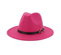 Chapeaux hommes boucle Outback ceinture réglable avec chapeau large pour femme casquettes de baseball décoratives pour femmes, rose vif, Taille unique