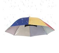 Chapeaux Parapluie pour les Femmes|Protection Pluie Chapeau Parapluie Enfant Unisexe,Couvre-Chef Ajustable Pliable Respirable pour Plage Voyage Jardinage Randonnée Camping et Activités Estivales