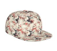 Chapeaux plats de camionneur pour femmes et hommes, casquette de baseball plate à imprimé renard réglable, casquette de baseball, casquette de papa pour homme, noir
