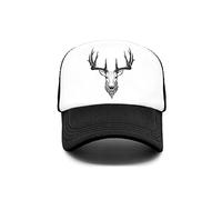 Chapeaux pour Adultes Cap Hommes Cerf Cool Camionneur Cap Elk Caribou Sport Casquette de Baseball Été Cool Mesh Cap Hommes Plein air Casual Sports Hat Cadeaux