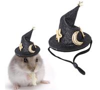 Chapeaux pour animaux de compagnie pour petits animaux, mini bonnet de hamster, fête furet, chapeau de magicien - Petit bonnet créatif et amusant pour animaux de compagnie avec mentonnière élastique
