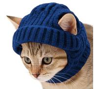 Chapeaux Pour Chats Bonnet Tissé avec Trous pour les Oreilles