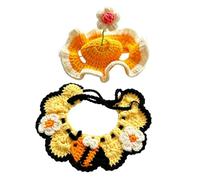 Chapeaux pour Chats Couvre-Chef de déguisement de fête au Crochet avec | Bonnet Tricoté pour Petits et Moyens Animaux en Promenade, Extérieur, Maison, , Fête, Anniversaire