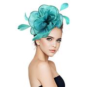 Chapeaux pour femmes Fascinators Womens Pillbox Flower Hat For Tea Party Cocktail Wedding Church (Green, One Size)/1
