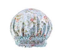 Chapeaux respirants pour femmes Cancer Head Hat Cap Hair Turban Head Wrap Turban Bath Shower Cap Bathing Hat Shower Caps (Bleu, Taille unique)