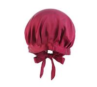 Chapeaux respirants pour femmes Cancer Head Hat Cap Hair Turban Head Wrap Turban Chapeau de bain Bonnet de douche Bonnet de bain (vin, taille unique)