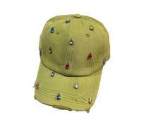 Chapeaux sophistiqués unisexes - Chapeau dramatique tendance pour tous les jours - Streetwear décontracté, Vert, Taille unique