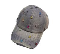 Chapeaux sophistiqués unisexes - Chapeau dramatique tendance pour tous les jours - Streetwear décontracté, gris, taille unique