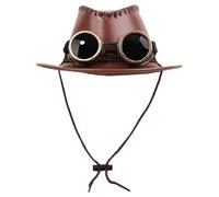 Chapeaux top steampunk pour hommes | Chapeaux décontractés du soleil | Habiller accessoires avec des lunettes de décoration pour la mascarade, spectacles de théâtre, défilés de mode, le cosplay,