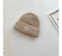 Chapeaux Tricotés Brodés En Forme De C?Ur Pour Enfants,Bonnet Au Crochet Doux,Optique De Document Solide,Bonnet Chaud Pour Enfants,Bonnet Coréen Pour Bébé,Chapeau D'extérieur Pour - Type A-48-52cm