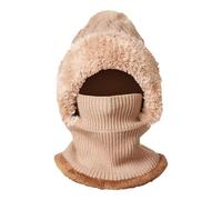 Chapeaux tricotés pour Femmes - Sweat à Capuche Visage Chaud 3D | Bonnet tricoté épais, Conception intégrale Thermique Douce, vêtements d'hiver Confortables | Intégration de Style sans Effort pour Le