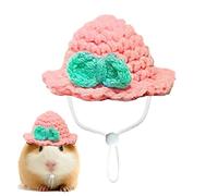 Chapeaux tricotés pour hamster, chapeaux de compagnie de hamster - Heaves de compagnies de compagnie en tricot, petit chapeau de hamster - Vêtements d'animaux doux avec accessoires de costumes de cord