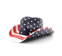 Chapeaux Western Homme,Chapeau Cowboy Classique Chapeaux Western Homme Femme Coup de Vieux Cowgirl Country Hat à Large Bord en Feutre avec Bandeau Taureau