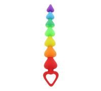 Chapelet anal Rainbow Heart Beads - TOYJOY