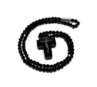 Chapelet avec perles de cristal - Pendentif à suspendre pour prière religieuse, méditation et guérison spirituelle | Bijoux durables pour femmes, hommes, yoga, 4.68x1.95in, Cristal