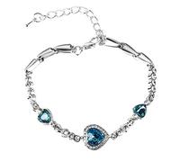 Chapelet Bracelet Amour Bijoux Bracelet Bracelet Bracelet Saint-Valentin Cristal Mariée Bracelets Fermeture à Pince, taille unique, Métal, No Gemstone