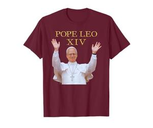 Chapelet catholique blanc en soutane de pape Leo XIV - Croix du dimanche T-Shirt