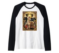Chapelet catholique sacré Vintage Kitsch en alpaga Lama Manche Raglan